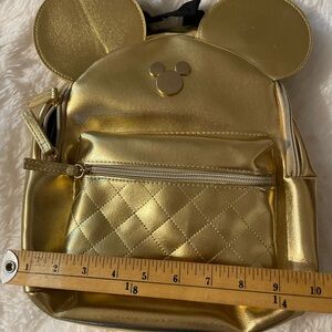 Disney Gold Mickey Mouse Mini Backpack